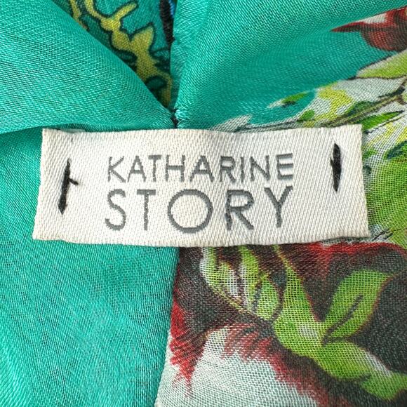 Katharine Story DESIGNER Silk Sequin Embellished Halter Neck Sobe Midi Dress - Picture 3 of 10